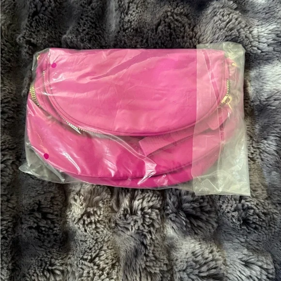 Women's Pink Crossbody Bag - Picture 2 of 4